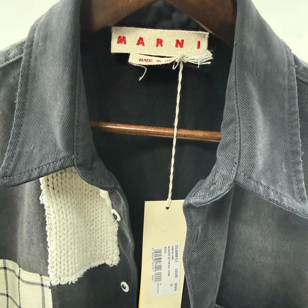 Marni Patchwork Denim Shirt Jacket - Picture 6 of 7
